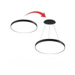 LED stropna svjetiljka okrugla crna 54W - slika 2