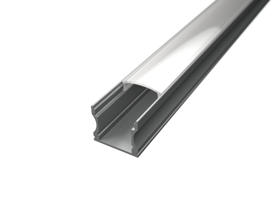 Aluminijski profil 2 NADGRADNI 15.3mm x 17.1mm - 2m