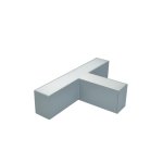 SIVI T KONEKTOR 12W za LED linearnu svjetiljku - slika 1