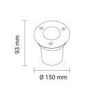 LED VANJSKI UGRADBENI SPOTLIGHT 7W IP65 - slika 3