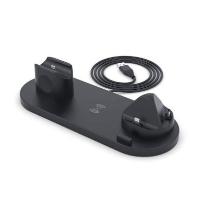 6u1 Multifunkcionalna bežična stanica za punjenje crna