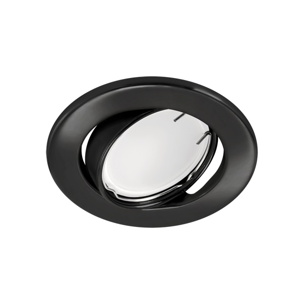 OKVIR ZA ŽARULJU OKRUGLI ZAKRETNI CRNI