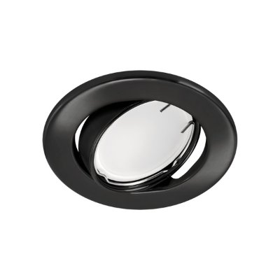 OKVIR ZA ŽARULJU OKRUGLI ZAKRETNI CRNI