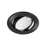 OKVIR ZA ŽARULJU OKRUGLI ZAKRETNI CRNI - slika 1