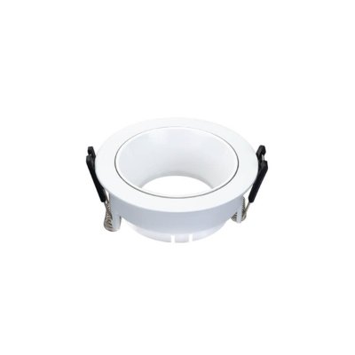 OKVIR ZA ŽARULJU OKRUGLI ZAKRETNI BIJELA/BIJELA