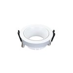 OKVIR ZA ŽARULJU OKRUGLI ZAKRETNI BIJELA/BIJELA - slika 1