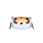 OKVIR ZA ŽARULJU OKRUGLI ZAKRETNI BIJELA/RG - slika 2