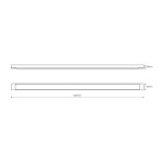 LED svjetiljka crna IP20 120cm 36W 4000K - slika 4