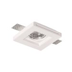 Kvadratna ugradbena gips armatura GU10 - slika 3