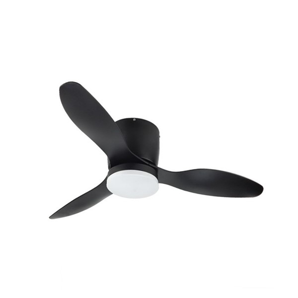 LED stropna svjetiljka 18W crna s ventilatorom i daljinskim upravljačem