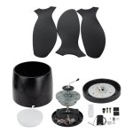 LED stropna svjetiljka 18W crna s ventilatorom i daljinskim upravljačem - slika 2