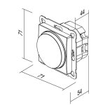 TEM zatamnjivač rotacijski izmjenični LED 100W LOGIQ PW - slika 2