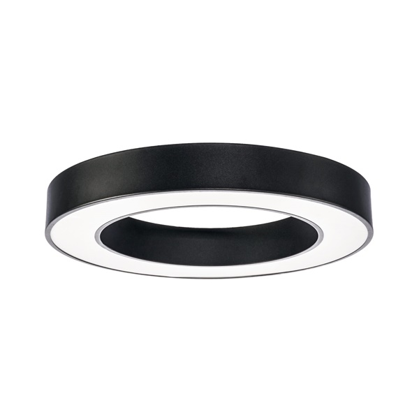 LED stropna svjetiljka okrugla crna 36W